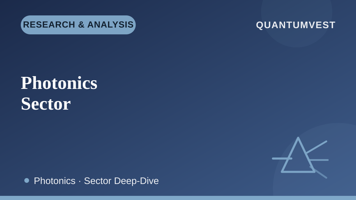 Understanding the Photonics & Silicon Photonics Sector